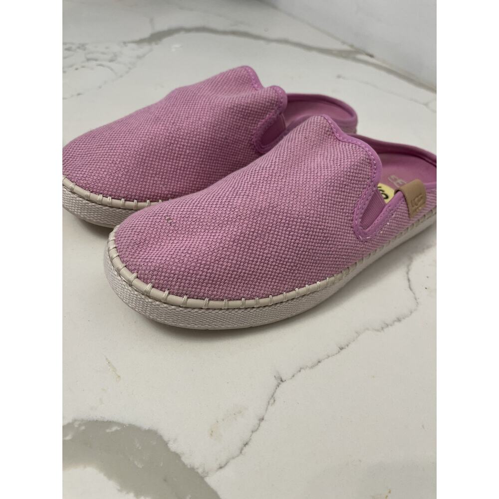UGG Womens Espadrilles 9 Slip On Back Lavender Shoes Canvas Summer Beach Coastal - Picture 2 of 5
